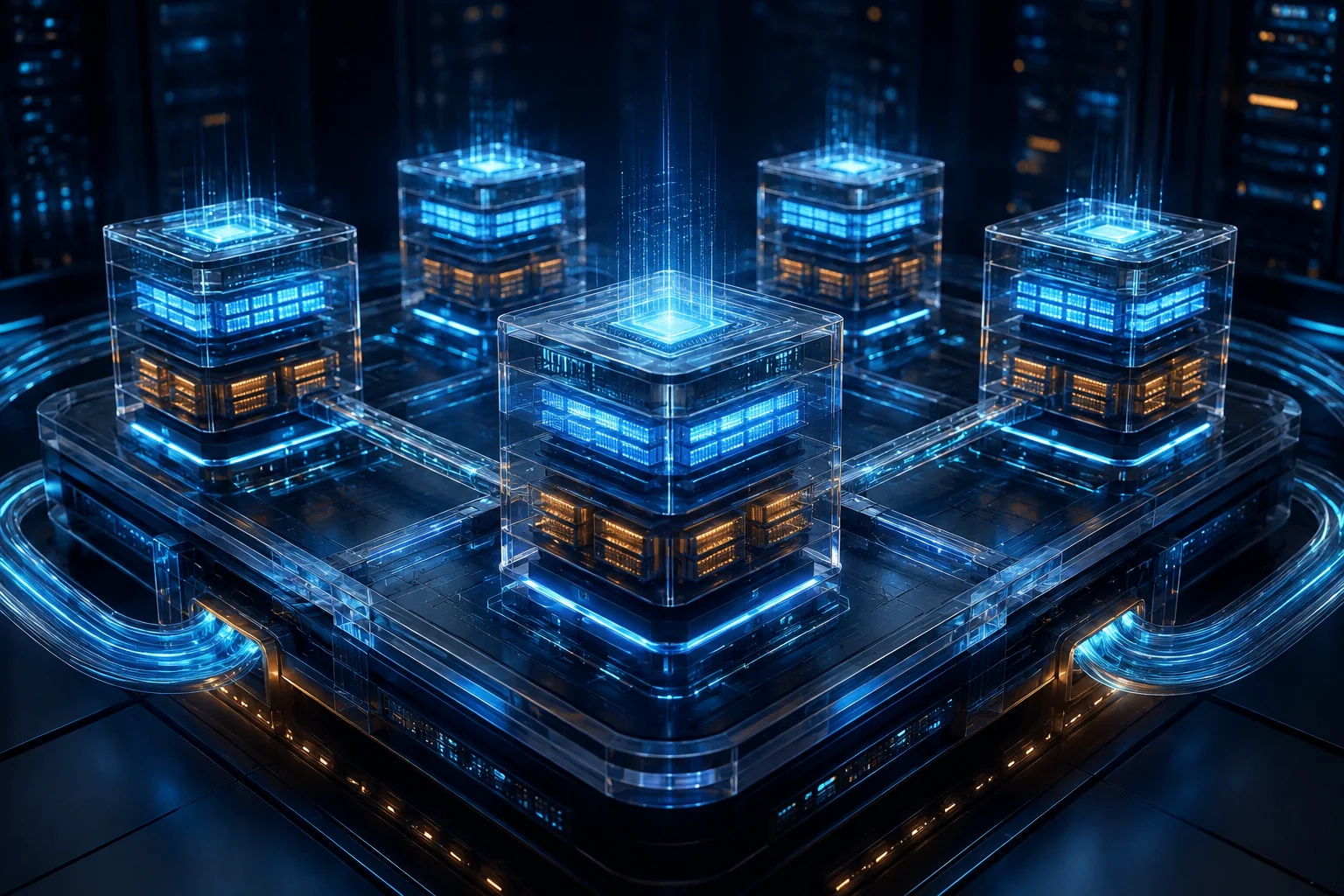 Isolated virtual server instances connected through a resilient cloud platform